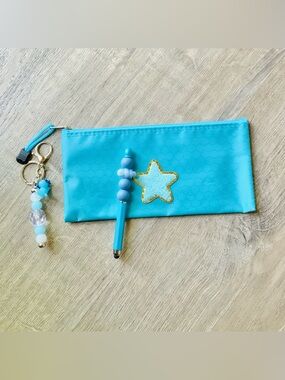 NEW📚 Hand Crafted Beaded Stylus Pen & Bag Charm w/ Pouch
